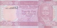 p3 from South Sudan: 25 Piaster from 2011